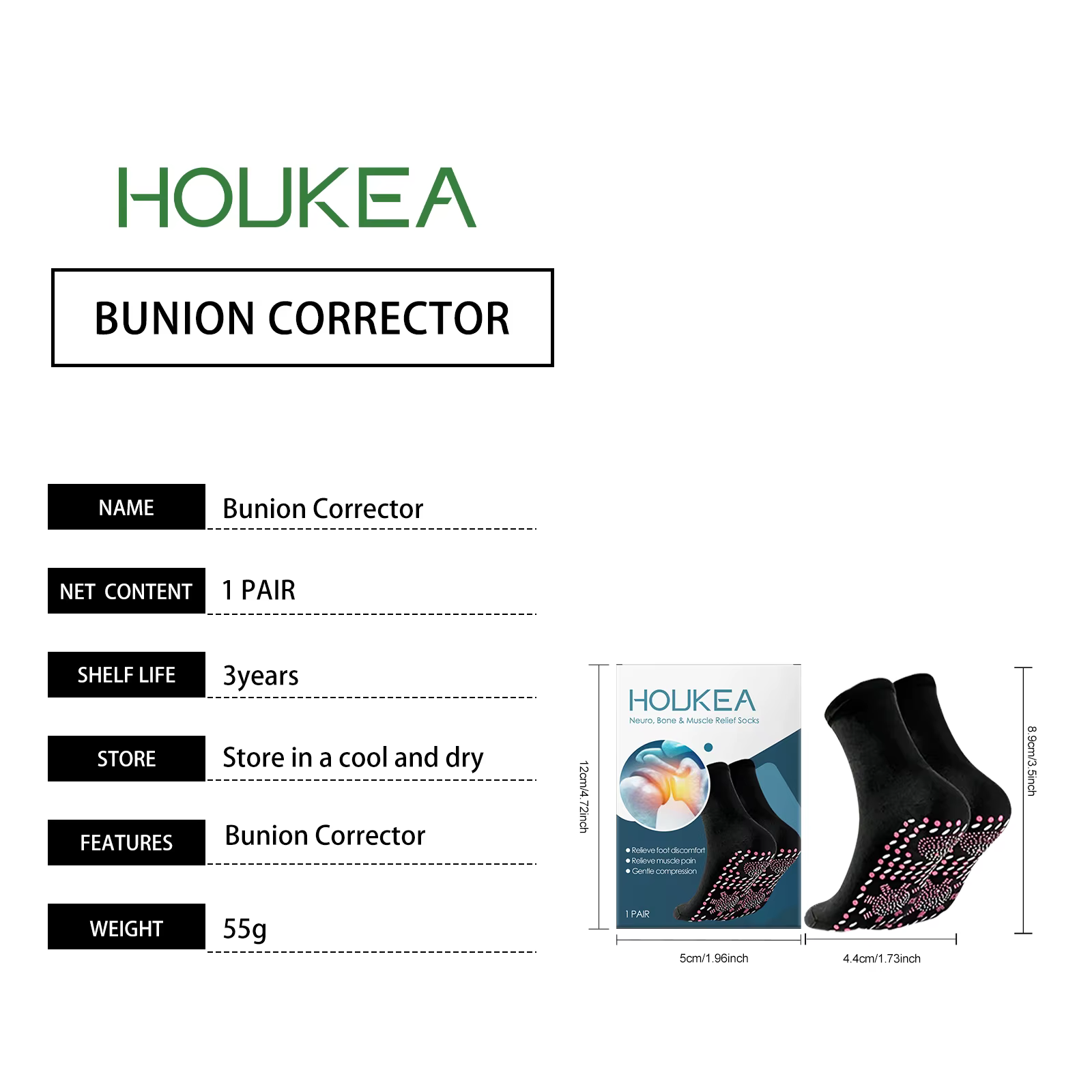 Chaussettes de soins des pieds confortables – Soulagement doux pour les pieds endoloris et fatigués, chaleur respirante et tissu ultra respectueux de la peau