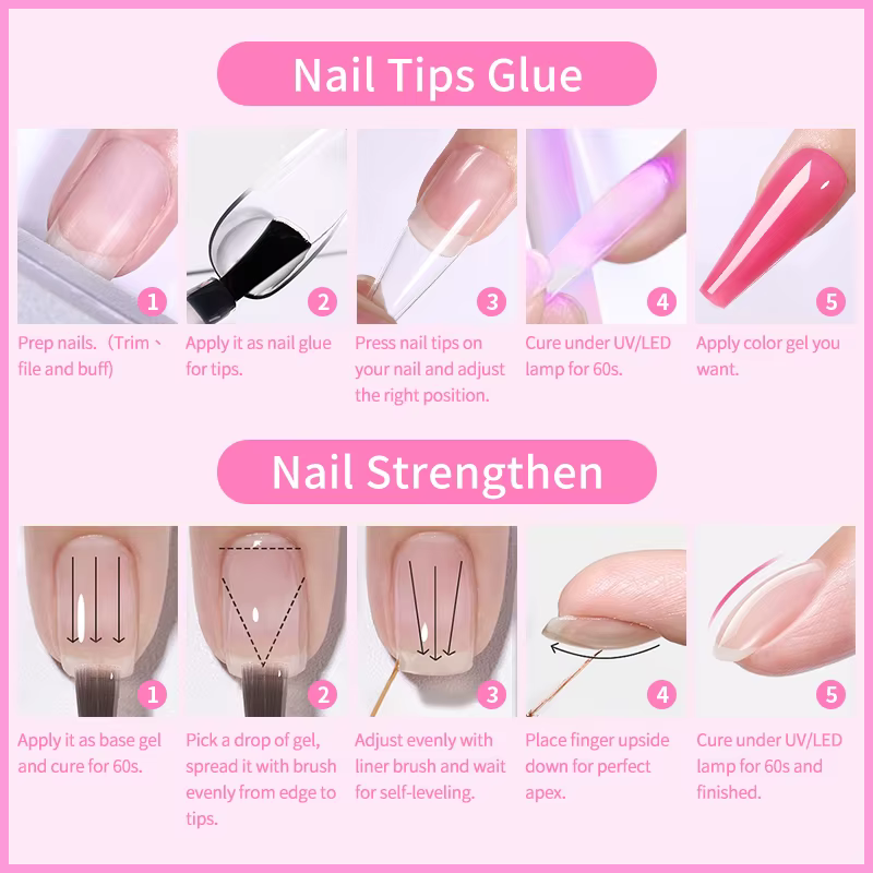 BORN PRETTY 6 en 1 colle à ongles Gel 15ML
