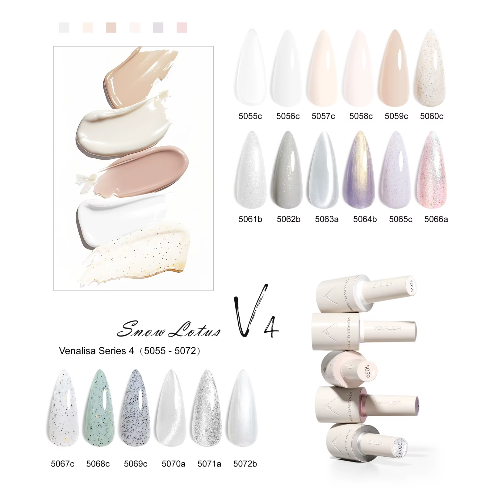 Venalisa – vernis à ongles Gel blanc laiteux
