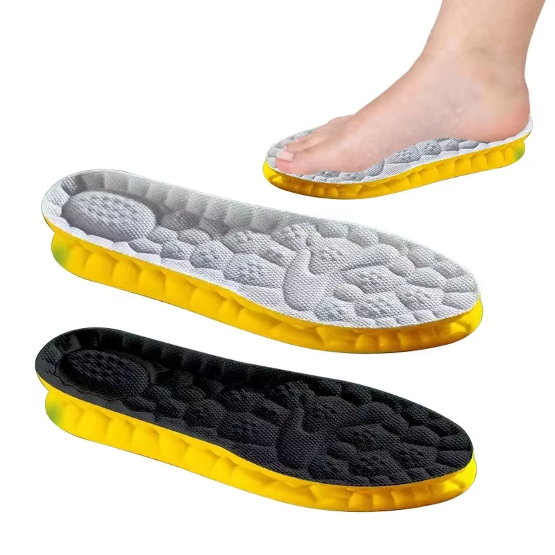 Semelles de sport 4D Cloud Technology pour chaussures, semelle en PU, douces, respirantes, amortissantes, pour la course à pied, soins orthopédiques.