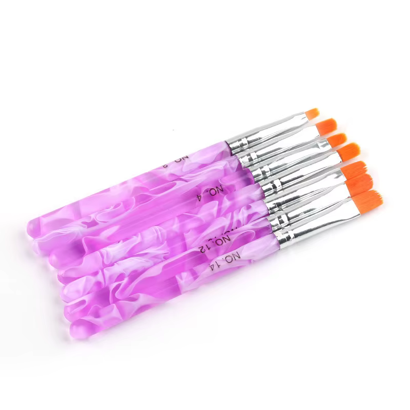 Lot de 7 pinceaux pour Nail Art