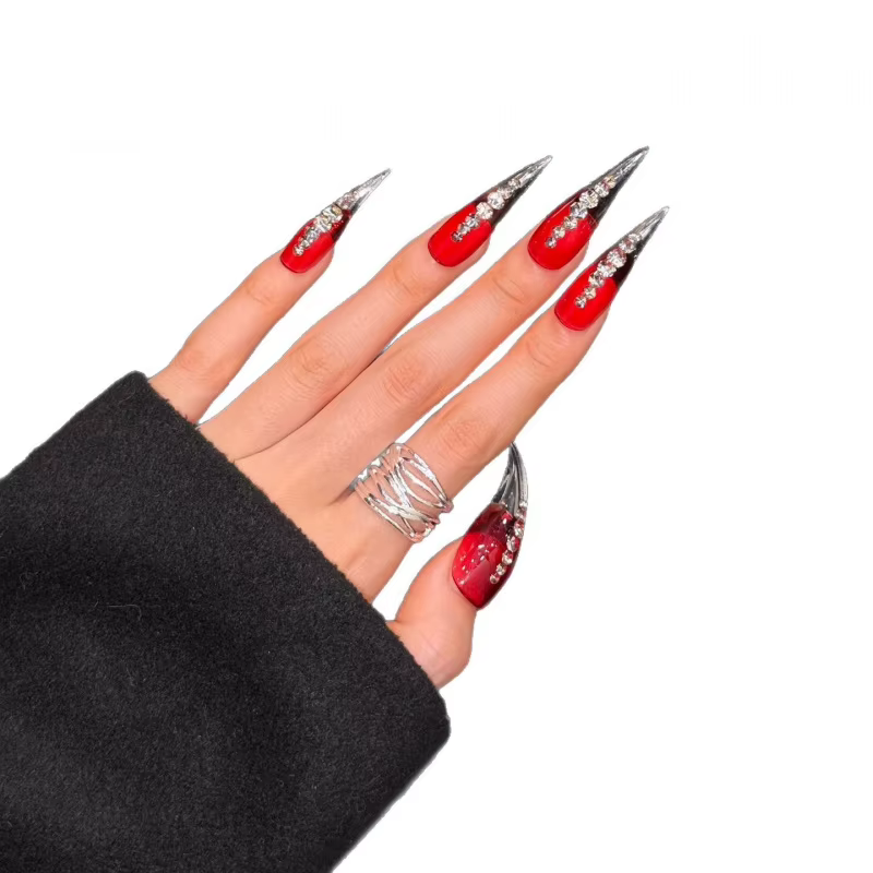 Ongles 3D portables style griffe de dragon punk
