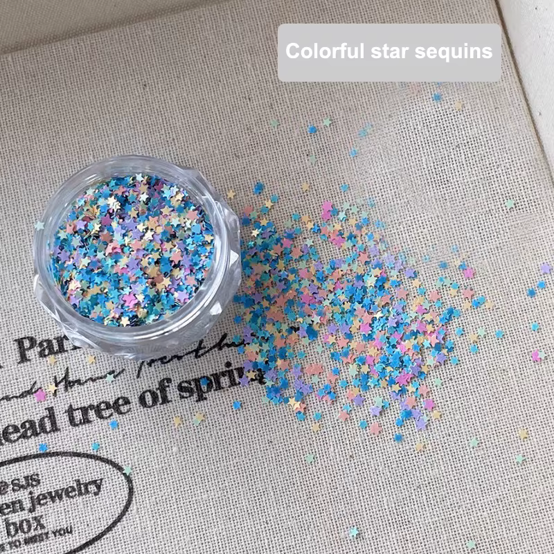 Paillettes pour ongles en forme d'étoile