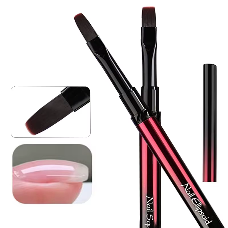 Brosse pour Nail Art, manche en métal