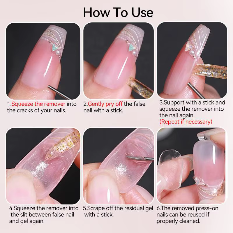Dissolvant de colle pour ongles