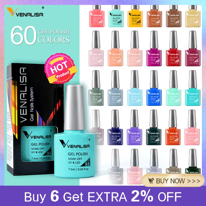 Venalisa vernis Gel à tremper nouvelle série couleur de couverture complète 7.5ml