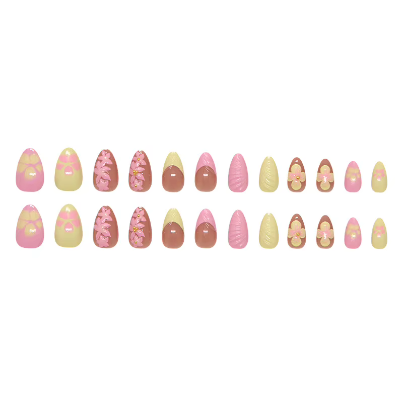 Faux ongles à presser Amande