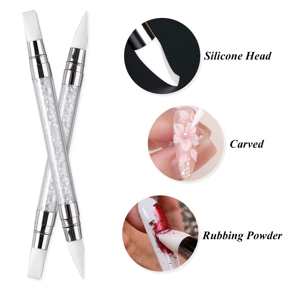Gel à ongles sculptant solide blanc laiteux de 15ML avec un stylo sculpté 3D Gel de constructeur d'extension Non