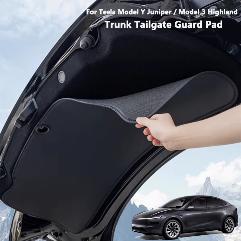 Coussinet de protection de coffre en cuir Anti-salissure, pour Tesla modèle Y Juniper/Modèle 3 Highland, accessoires de voiture