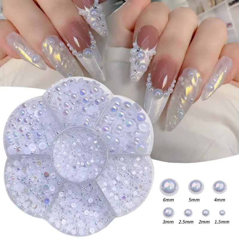 Demi perles Art embellissements manucure bricolage artisanat pour vos ongles livraison directe