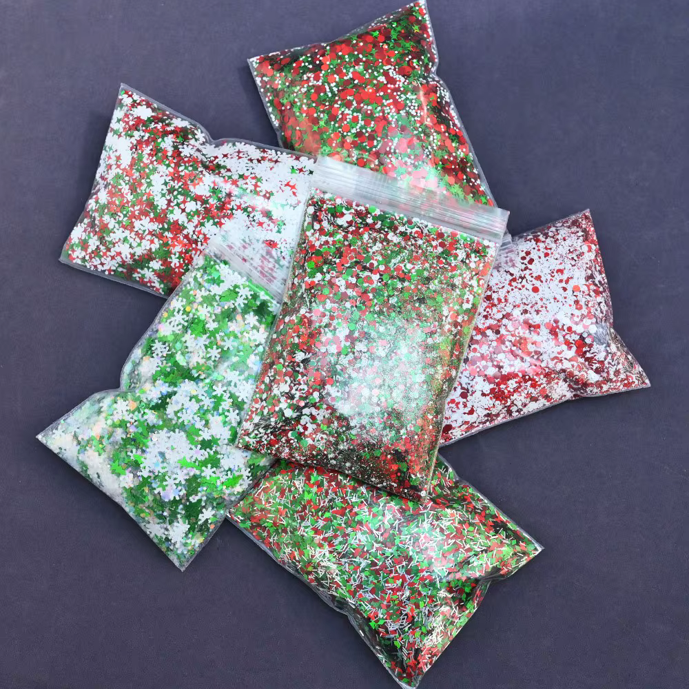 Net-50g Noël Nail Glitter Sapin