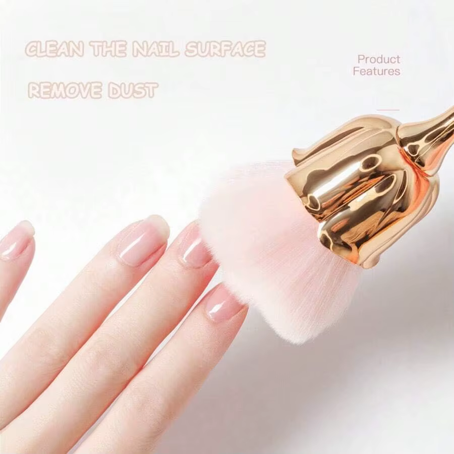 Brosse à ongles en forme de fleur de beauté