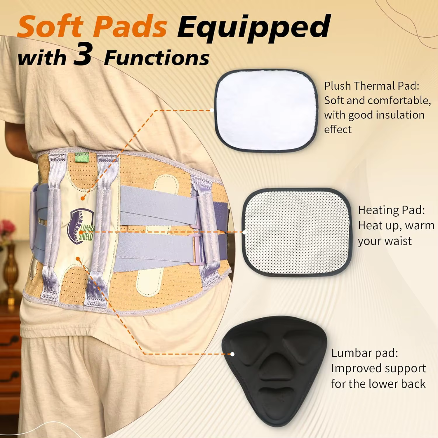 Ceinture de soutien lombaire Ehucon Comfort Caregiver pour soulager les douleurs du bas du dos, ceinture de transfert de patient, ceinture de physiothérapie avec poignées