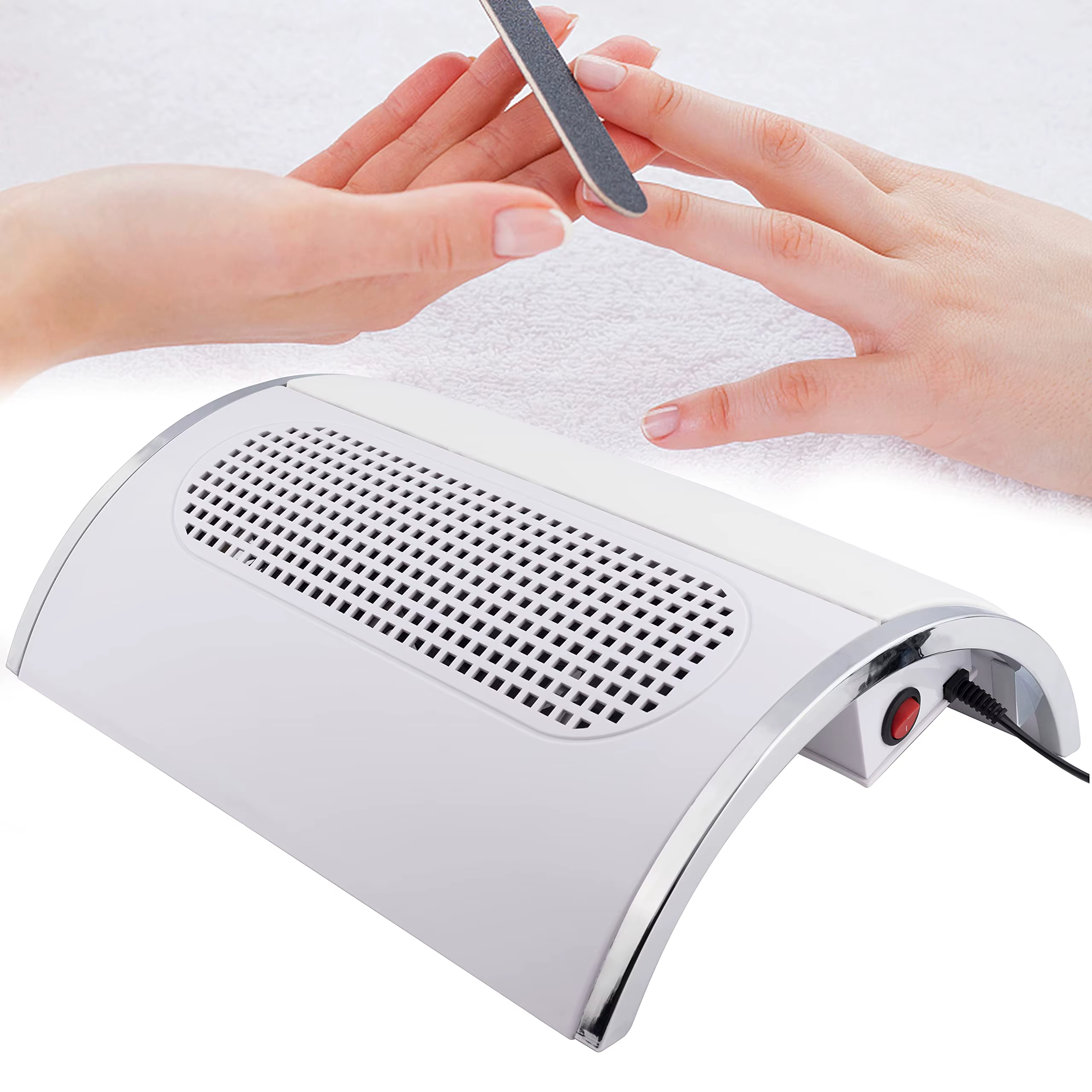 LULAA collecteur de poussière d'ongles pour ongles grande taille 40W 2 ventilateurs extracteur