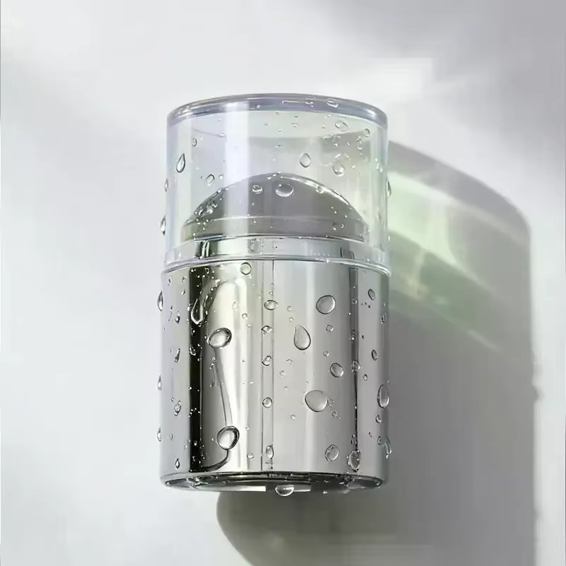 Mini sceau à ongles Transparent avec grattoir
