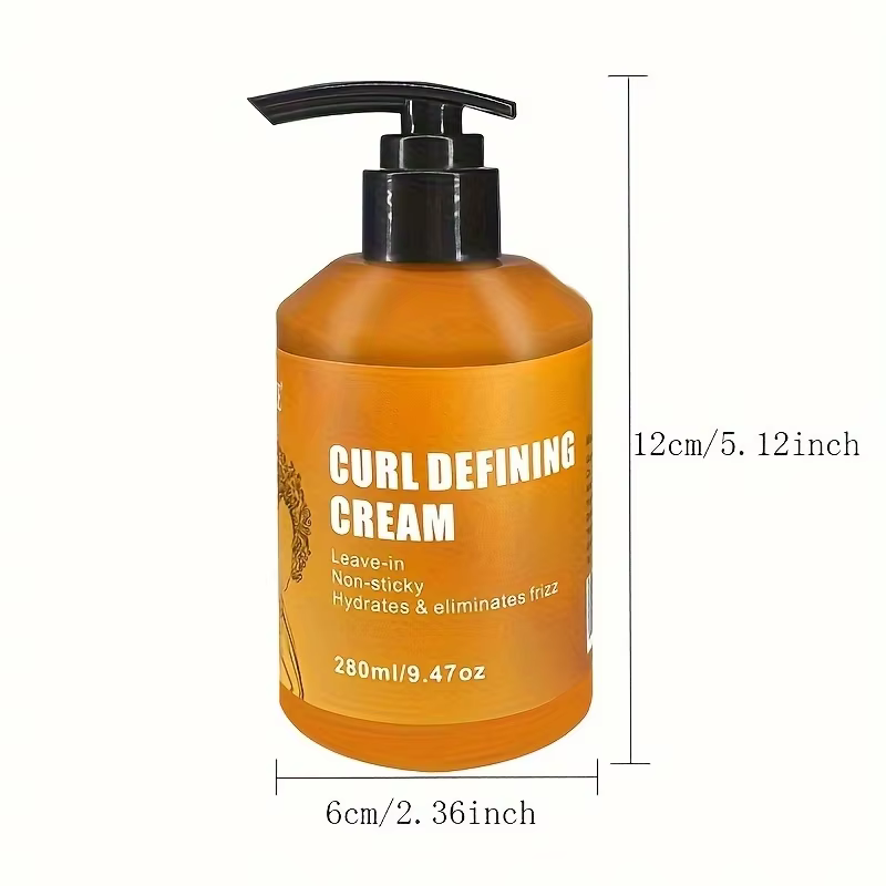 Paquet de 2 crèmes définies GZE CURL pour boucles longue durée sans frisottis – crème bouclée au noix de coco sans sulfate et paraben