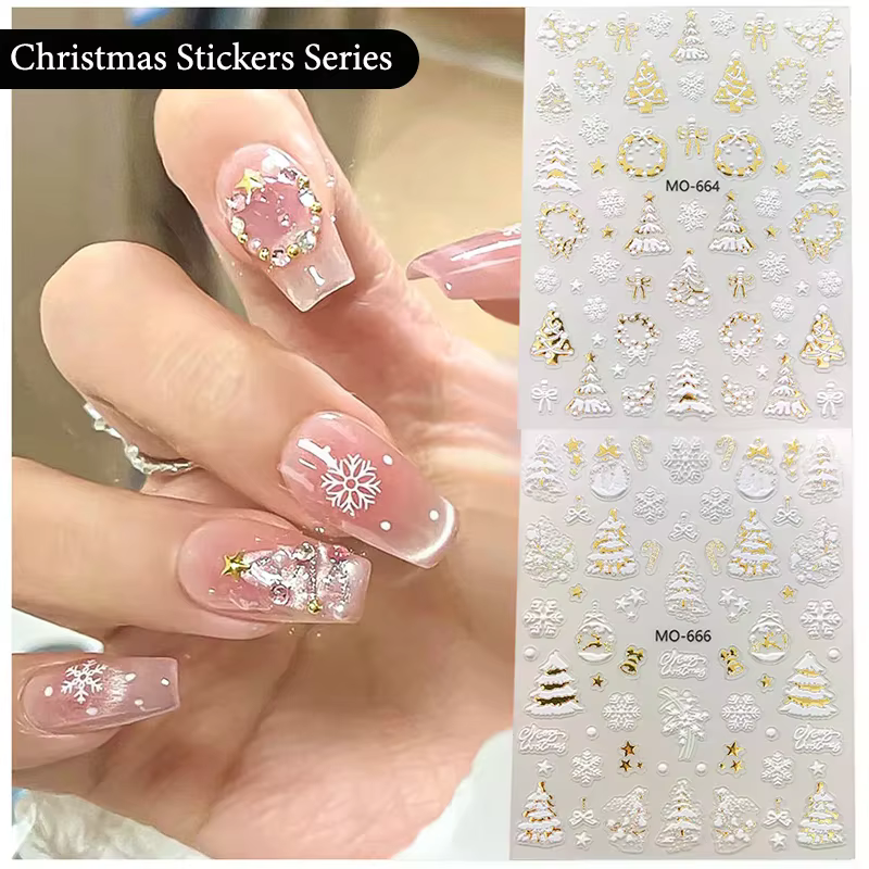 Autocollants de manucure en or pour Nail Art