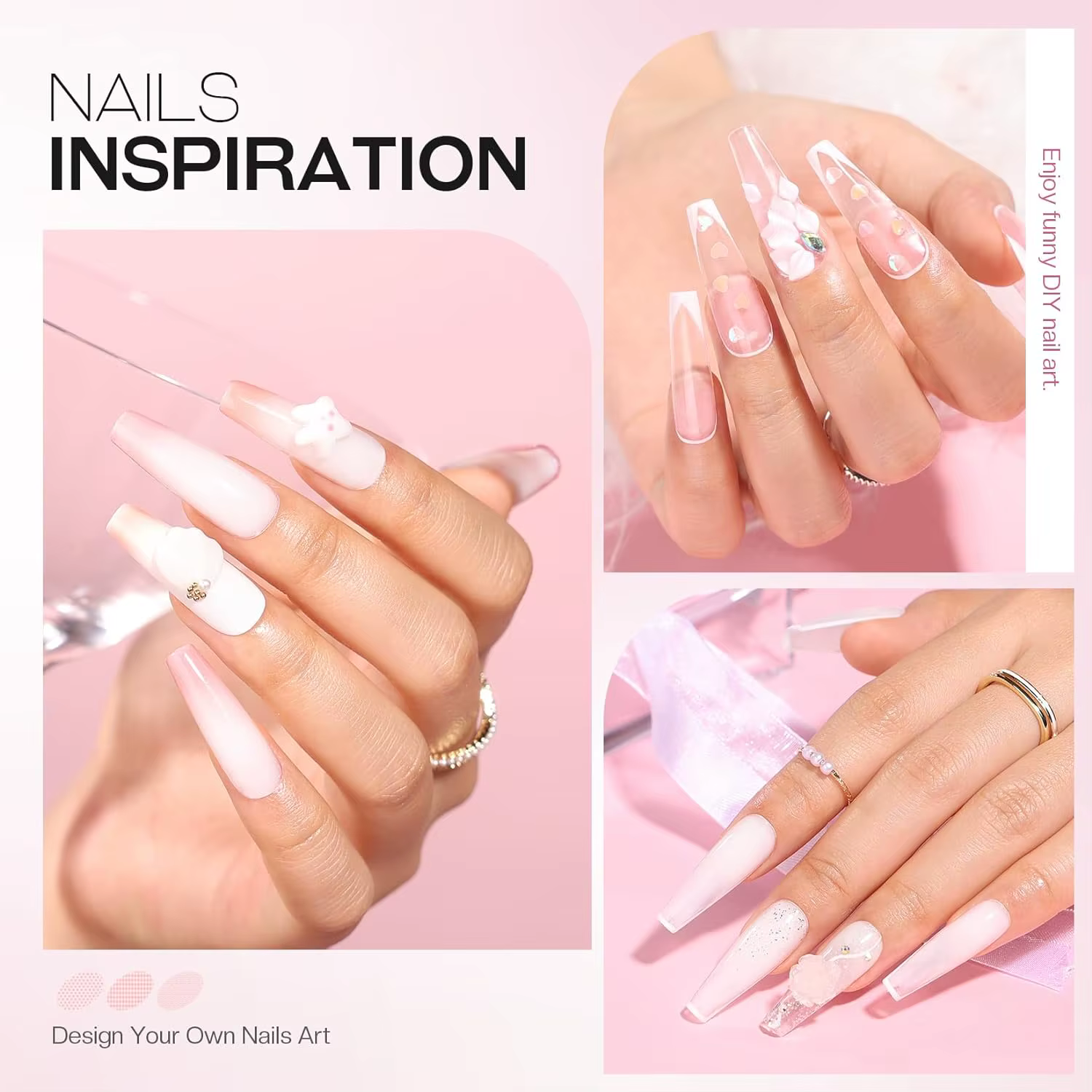 Kit de démarrage de gel pour ongles XR avec mini base de lampe UV