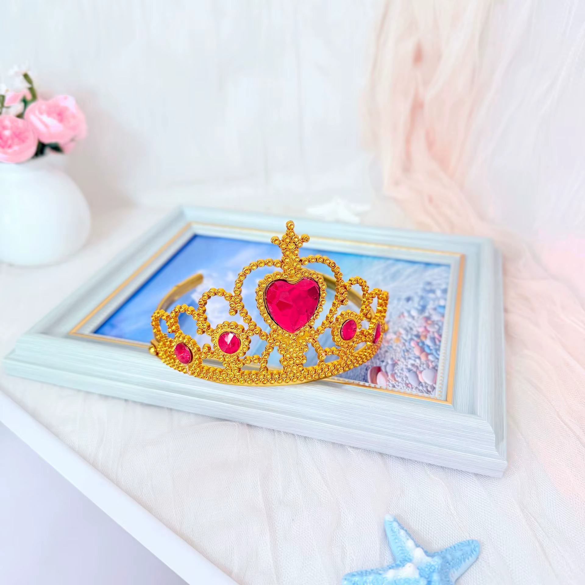 Enfants roi couronne reine bandeau filles cheveux accessoires dessin animé enfants congelé princesse vêtements accessoires bandeau pour enfants