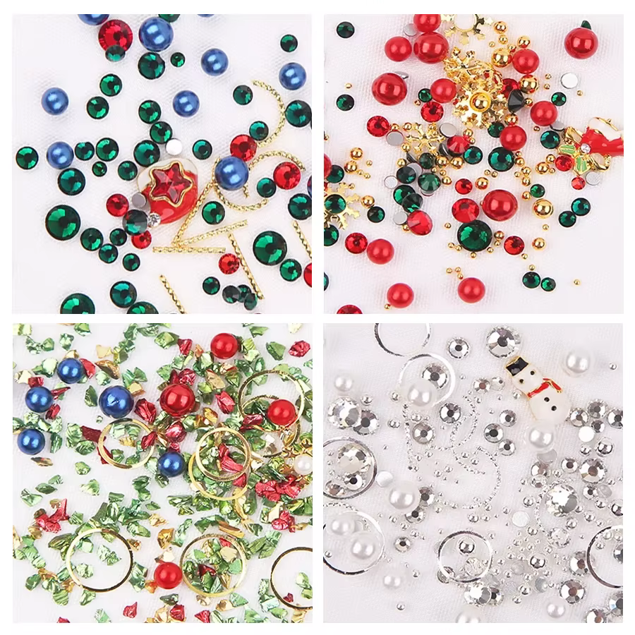 Breloques mixtes pour Nail Art de noël