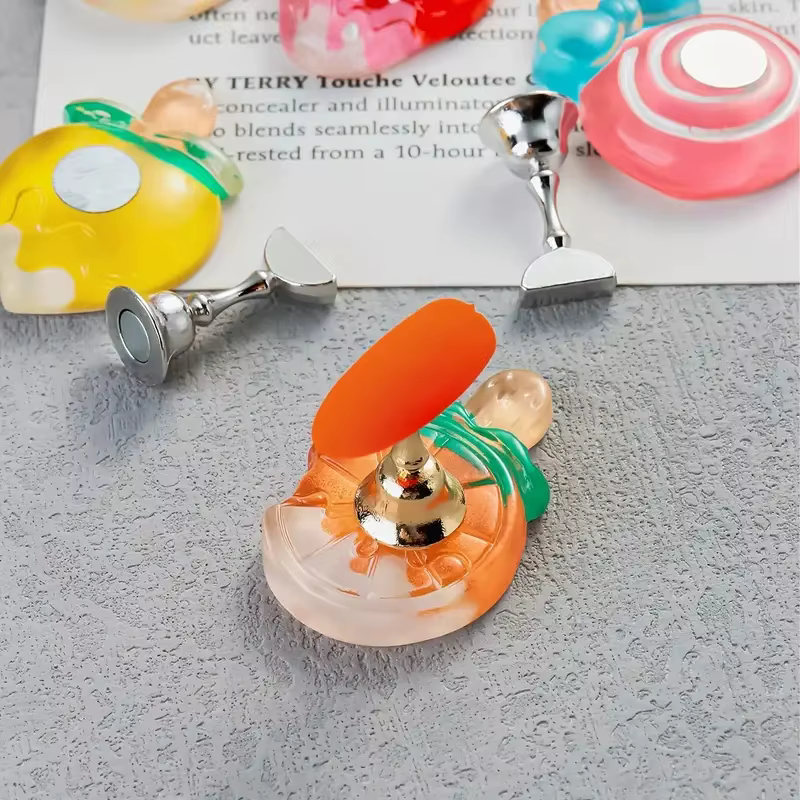 Support de pratique d'art d'ongle sur le thème des fruits avec base Harvey