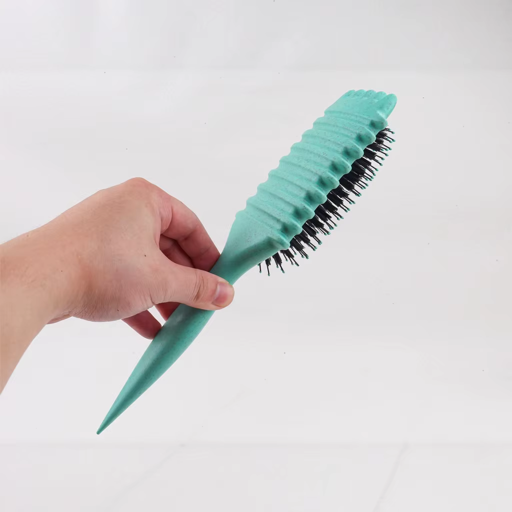 Brosse Coiffante pour Cheveux Bouclés – Brosse à Boucles pour Hommes et Femmes – Outil de Peignage et de Modelage – Réduit les Tensions