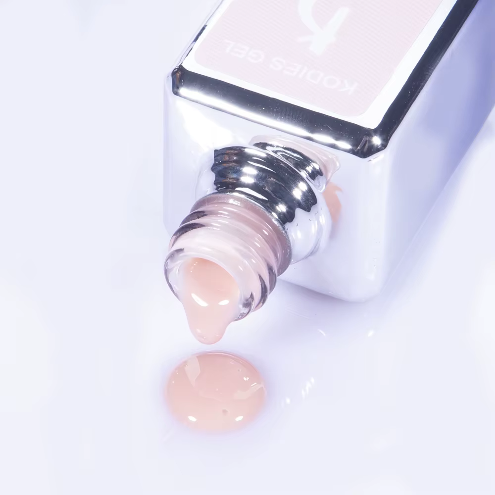 KODIES GEL Base en caoutchouc Gel vernis à ongles 15ML manucure française ivoire couleur Pastel naturel Structure UV Gel