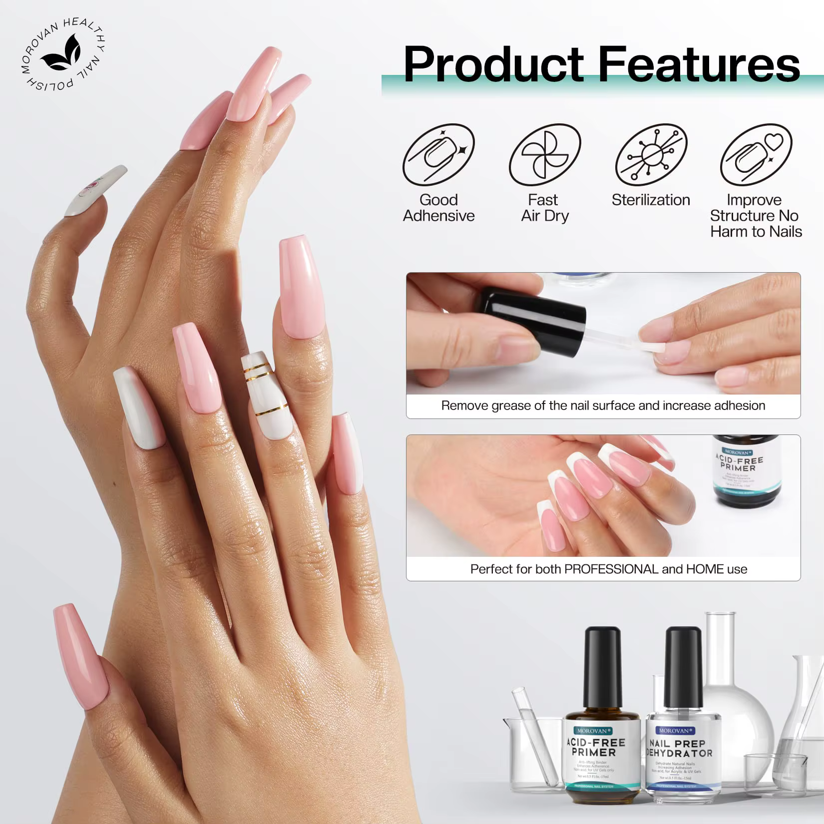 Déshydrateur d'ongles naturel Morovan