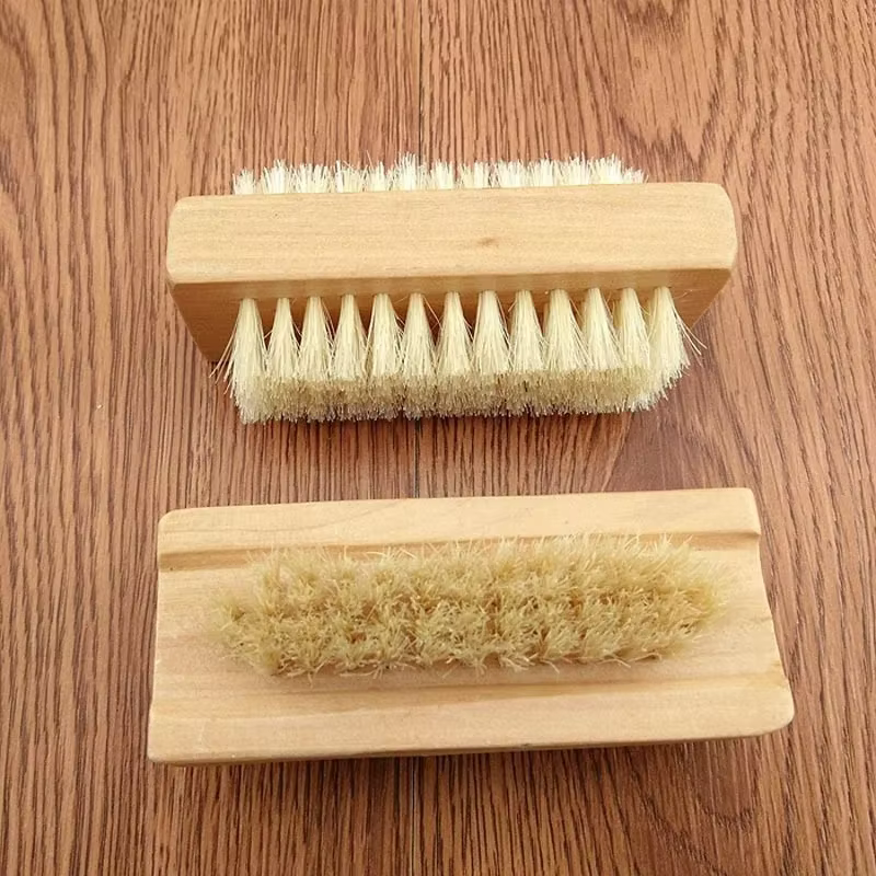 Brosse de nettoyage Double face en poils de bambou