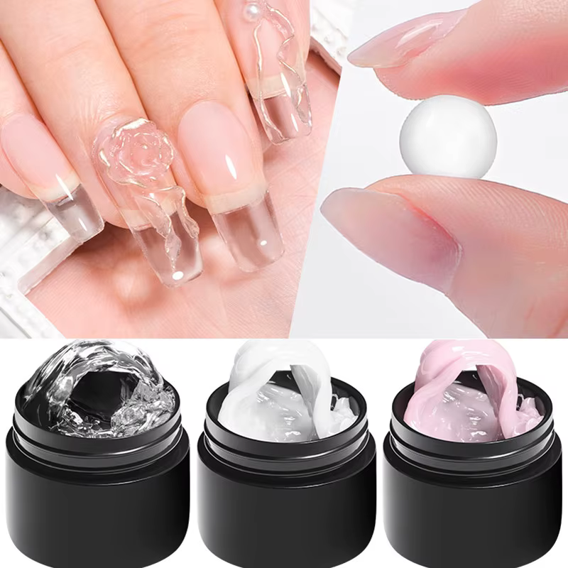 2/3 pièces clair antiadhésif Extension de main Gel vernis à ongles ensemble 3D façonnage/sculpture/sculpture UV/LED Gel gelée dur Gel manucure bricolage