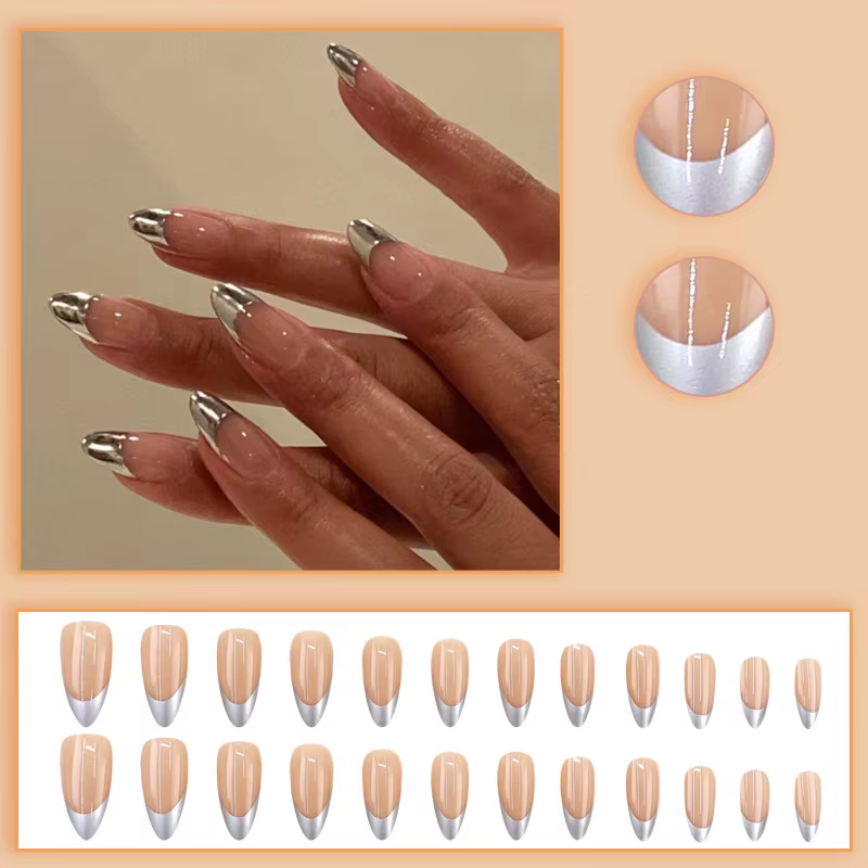 Faux ongles moyens pour femmes et filles