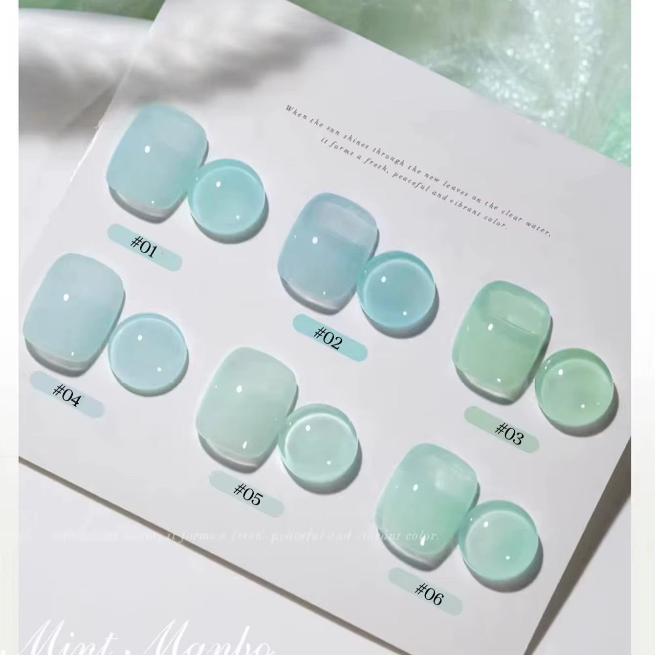 Vernis à ongles gel ZH 6 couleurs