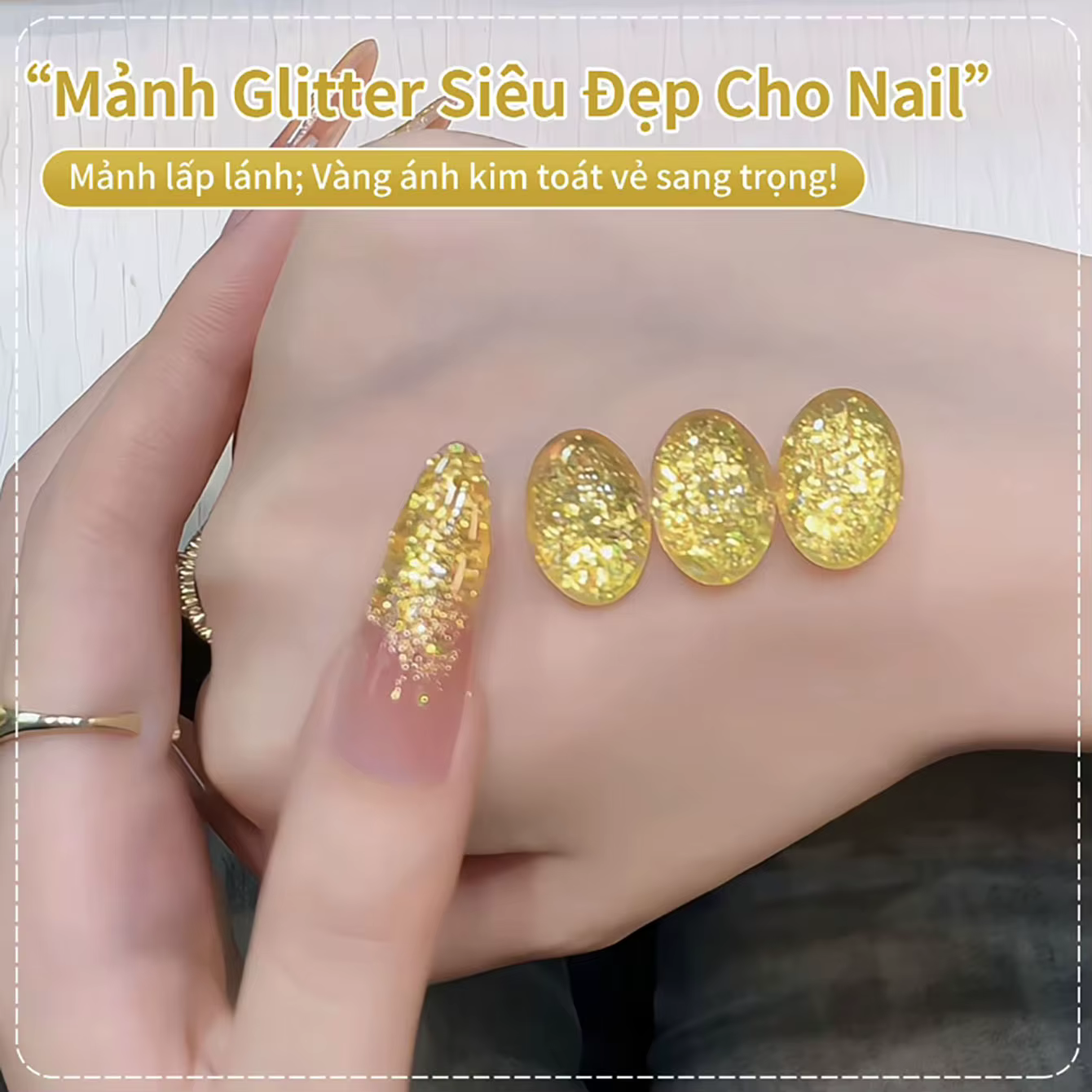 MIANEL 2026 Nouveau Vernis à Ongles Gel Effet Œil de Chat Doré Osmanthus Miel avec Perles de Verre