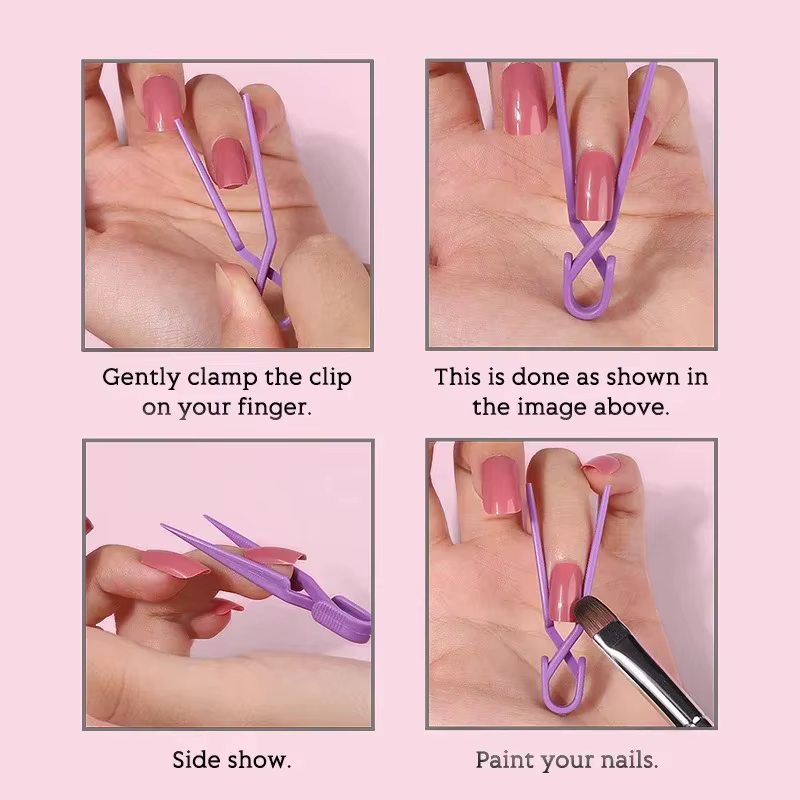 Pince à ongles façonnant la peinture