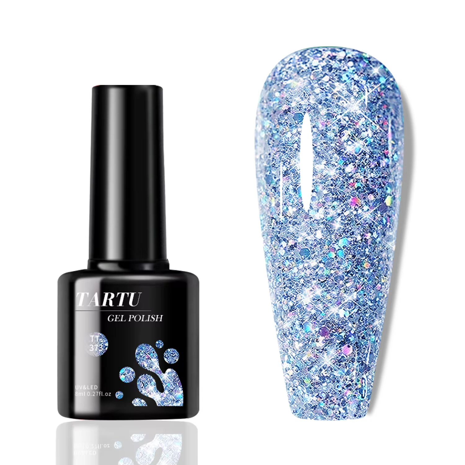 Verhéritage à Ongles Gel UV LED Brcorporelle à Paillettes pour Femme