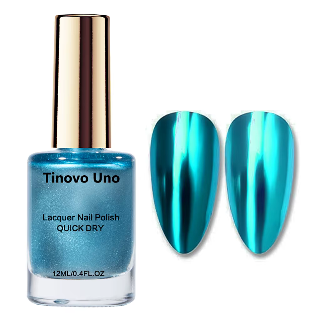 Tinovo Uno – vernis à ongles bleu métallique
