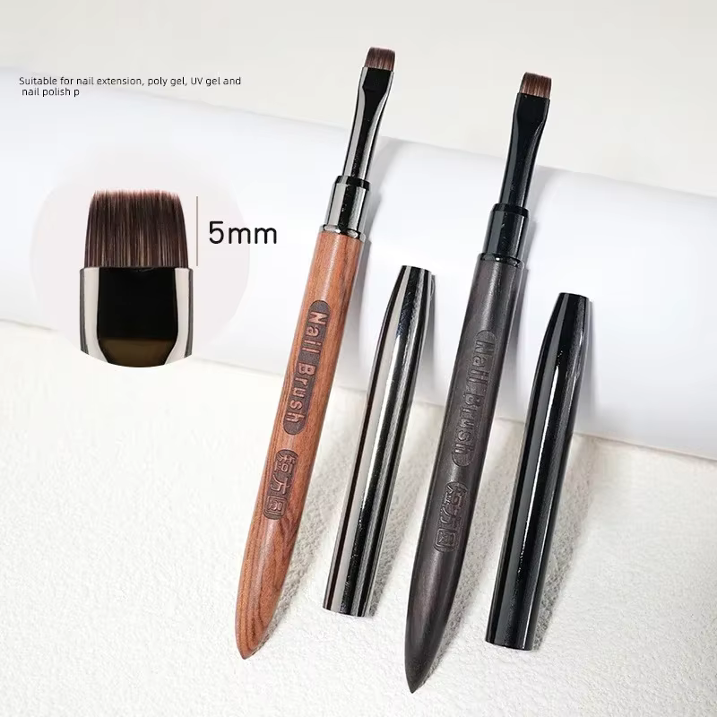 Nouveau cheveux courts ongles Art brosse photothérapie acrylique UV Gel Extension constructeur revêtement peinture stylo bricolage manucure accessoires outil