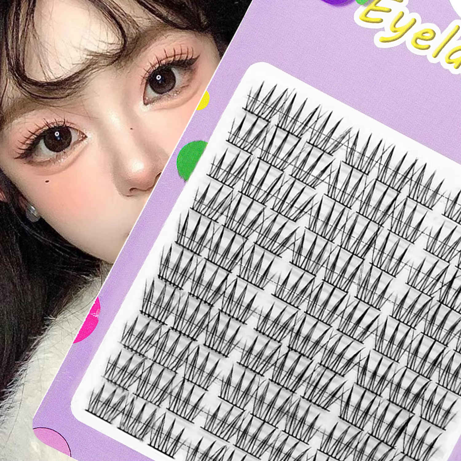 90duo Girl Group Eye Nature trilogie bande dessinée faux cils