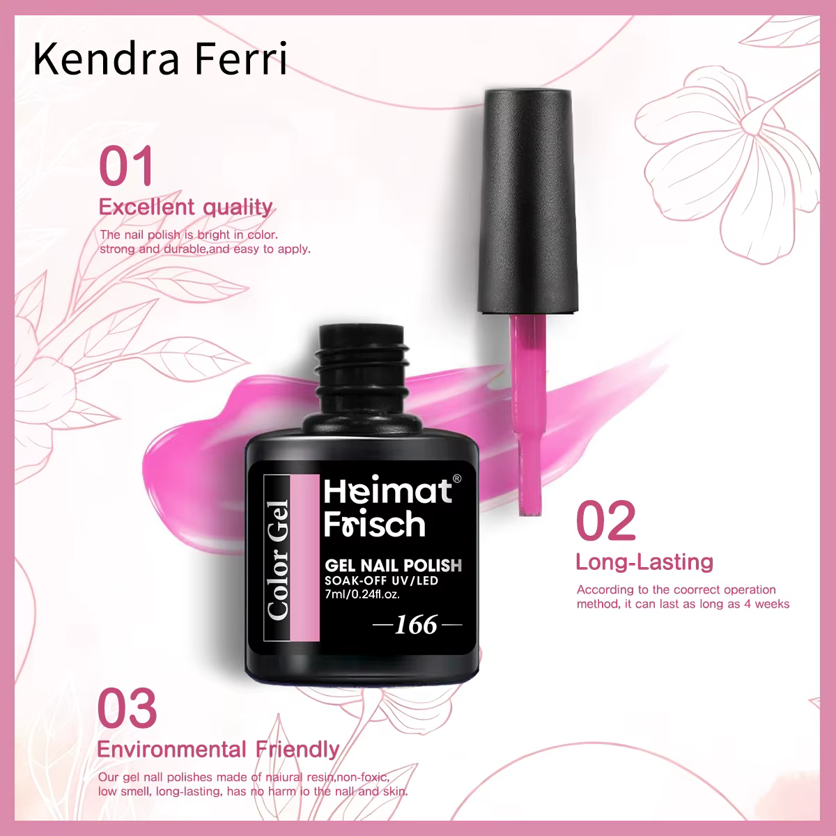 Vernis à ongles gel Heimat Frisch à usage unique 7 ml