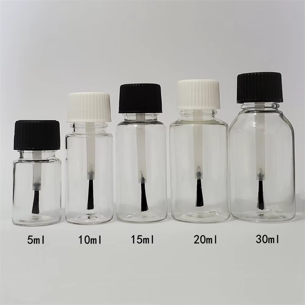 Bouteilles de vernis à ongles en plastique de 5/10/15/20/30ml