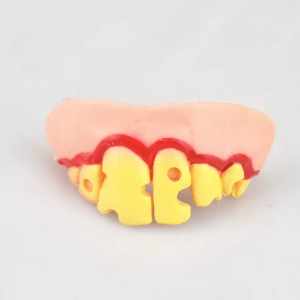 Blagues pratiques prothèse Gags prothèses drôles choc en caoutchouc faux prothèse dents tour effrayant laid fausses dents Halloween décor accessoire