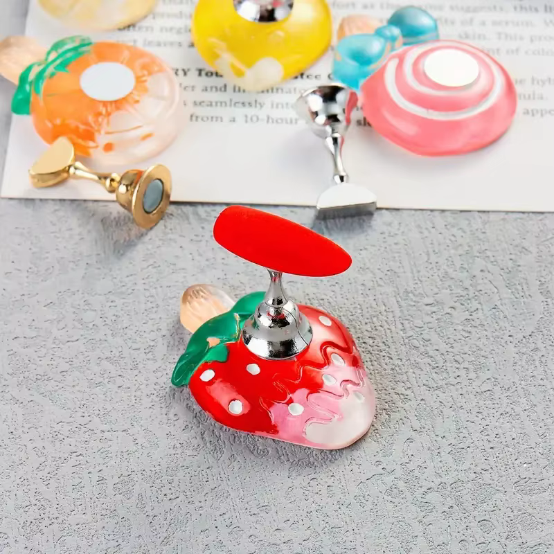 Support de pratique d'art d'ongle sur le thème des fruits avec base Harvey