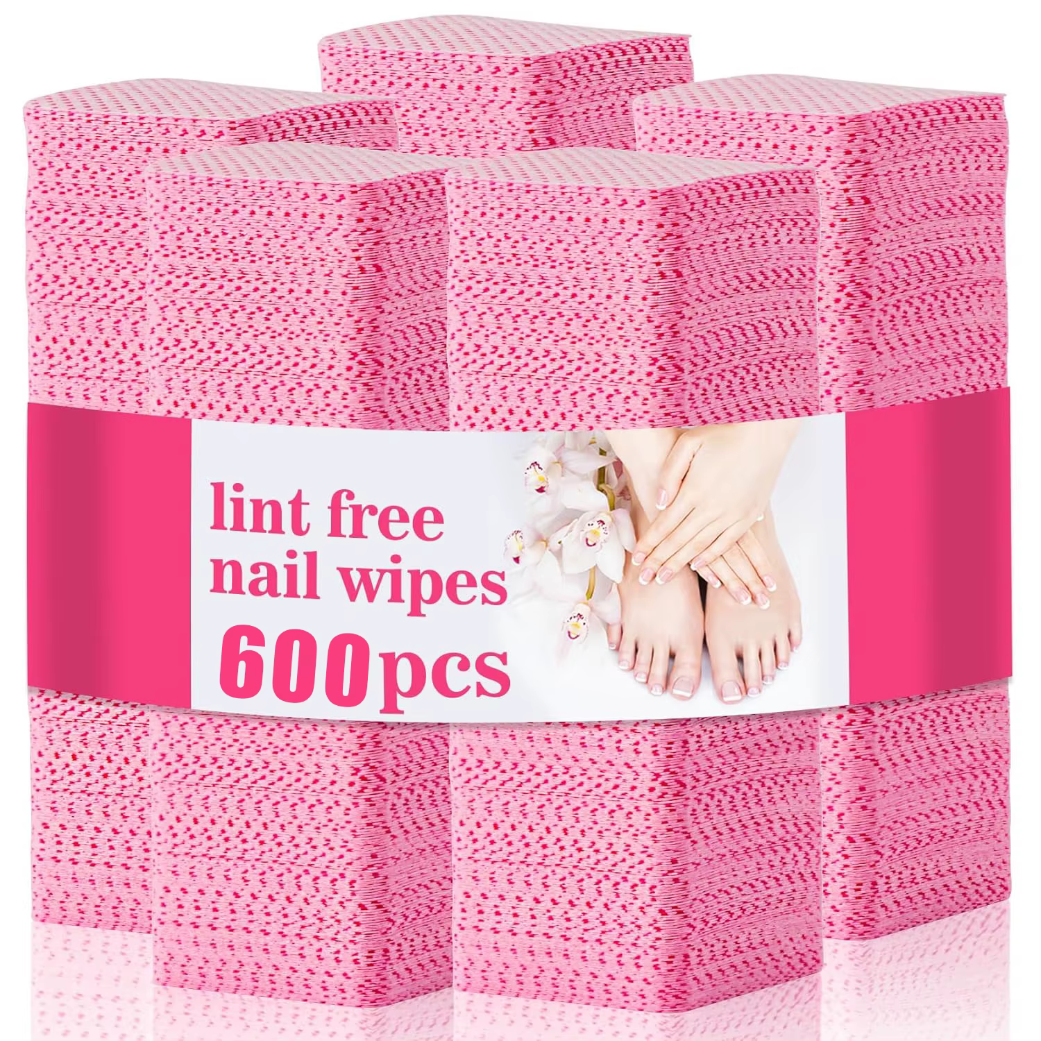 Lingettes dissolvant de vernis à ongles en Gel de coton