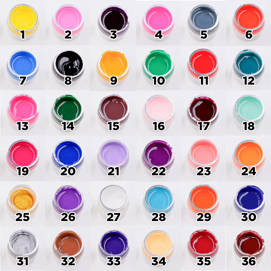 36 couleurs ongles uv gel vernis constructeur ensemble pour Nail Art conseils Extension manucure bricolage outils