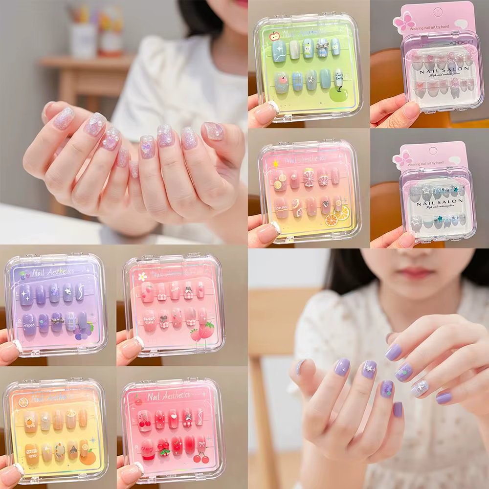 Ongles autocollants amovibles pour enfants