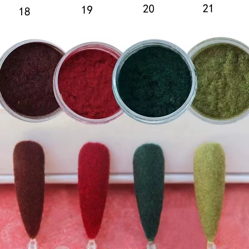 Poudre de velours pour ongles