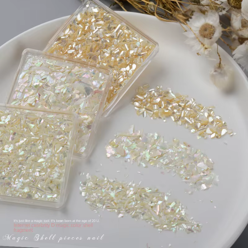 1 boîte coquille Nail Art déco