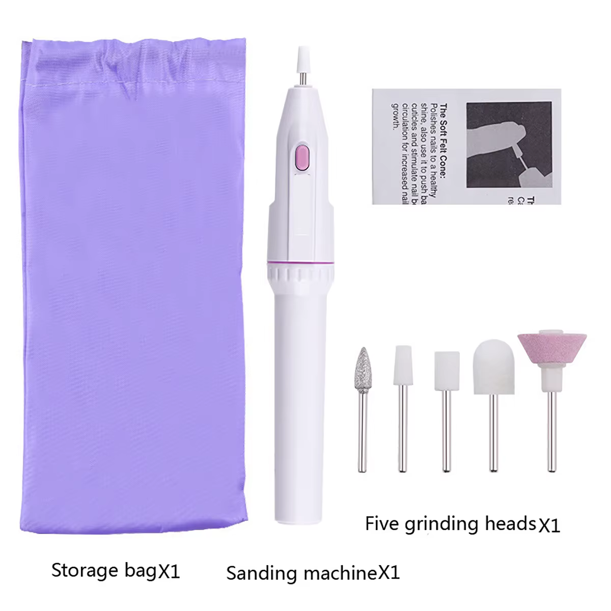 Polisseuse à ongles MINI Kit de perceuse