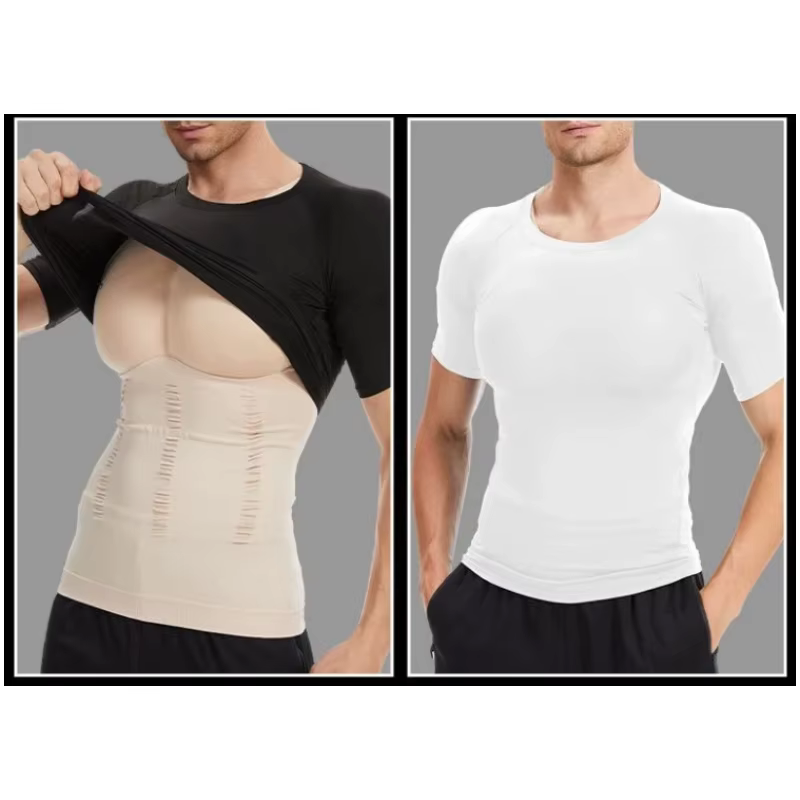 Vêtements musculaires en éponge pour hommes, débardeur de fausse poitrine, Simulation Invisible, sous-vêtements amincissants, gilet à bascule
