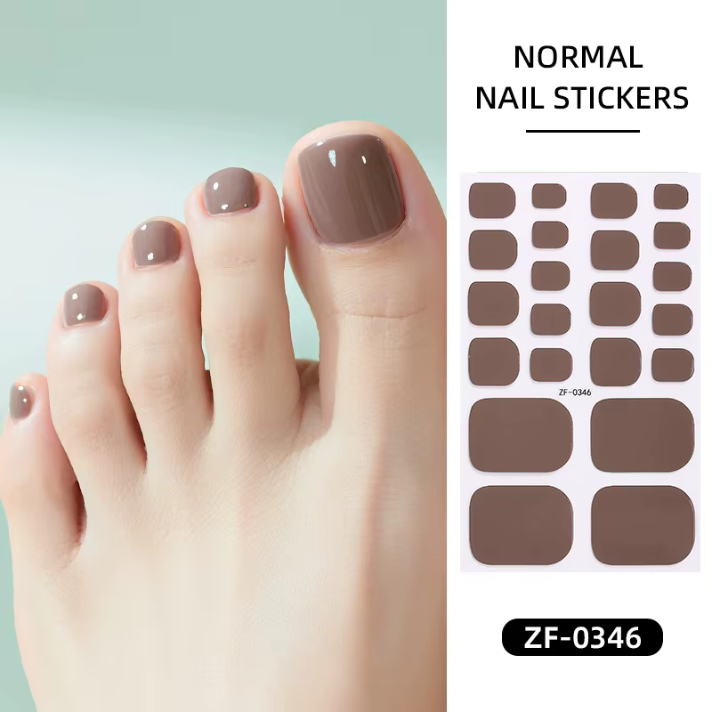 Autocollants pour ongles de pieds rose